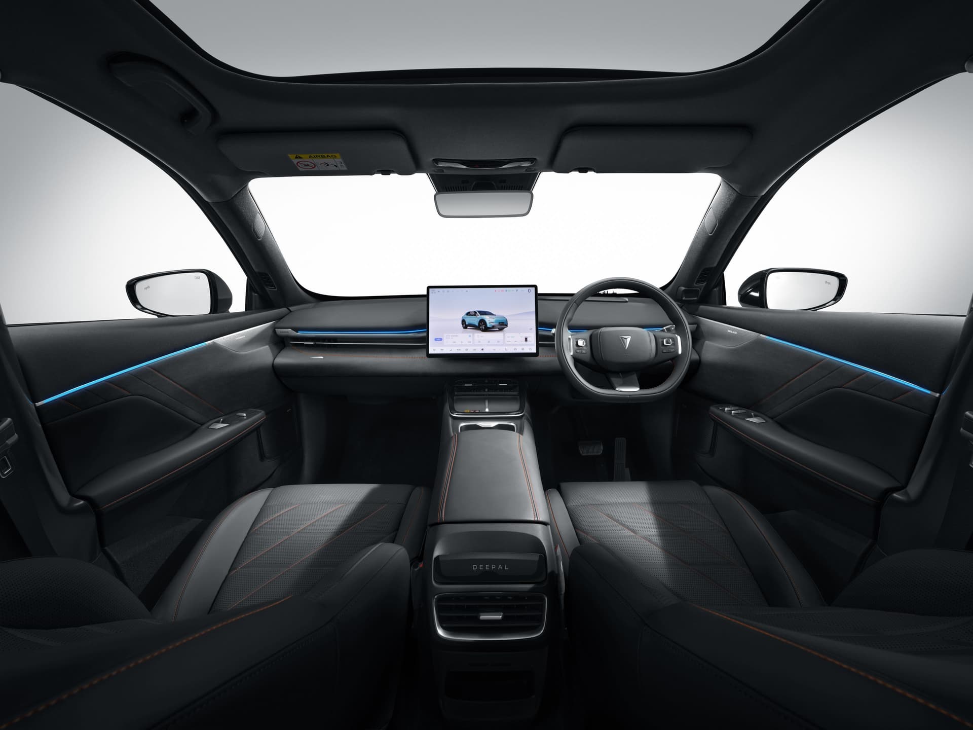 Car interior in Black